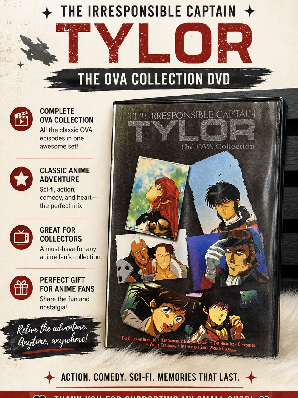 The Irresponsible Captain Tylor: The OVA Collection DVD